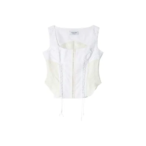 Marine Serre Майка Женская Белая