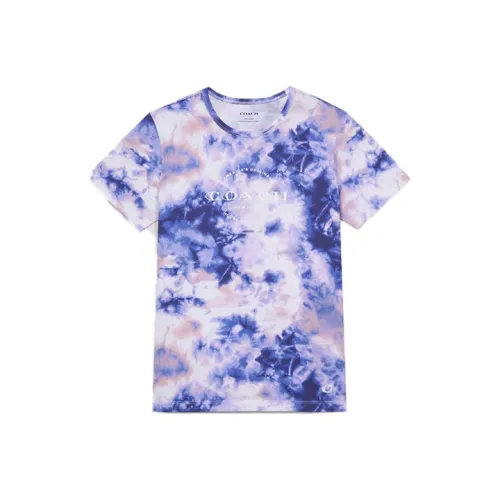 COACH Смешанный фиолетовый женские футболки