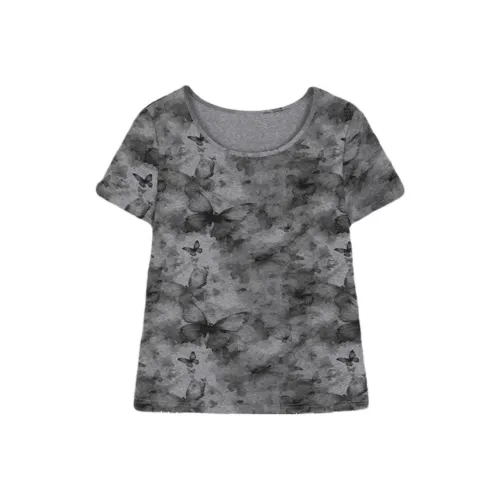 MOHANYIMEI Серые Женские T-рубашки