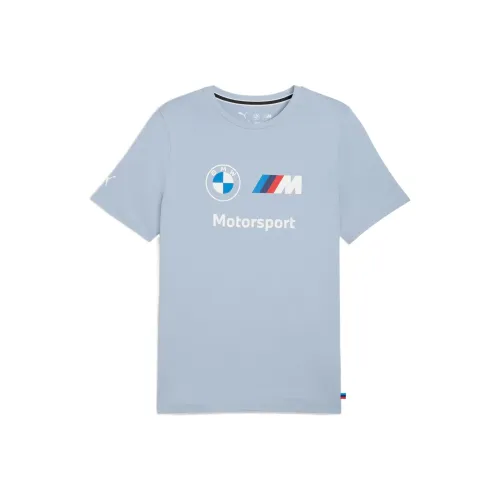 PUMA BMW M MOTORSPORT ESSENTIALS Гонки T Рубашка Мужская Синяя