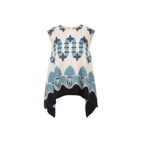 La DOUBLEJ. Топ без рукавов женский синий