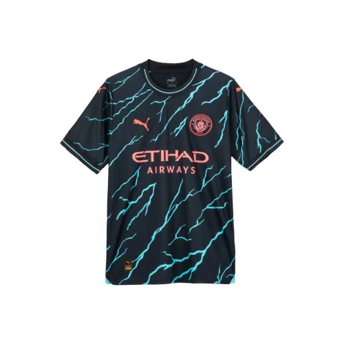 PUMA Manchester City Футбол Джерси Мужской Темно-Морской Синий