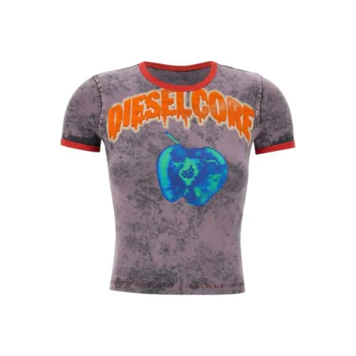 DIESEL Фиолетовые Женские Т-рубашки