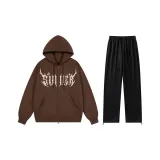 Комплект (Карамельный топ + черные штаны)