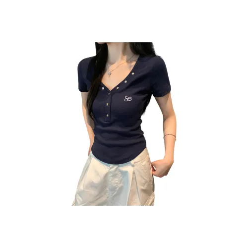 The Temptation Of The Muse T-Shirt Женская Темно-Синяя