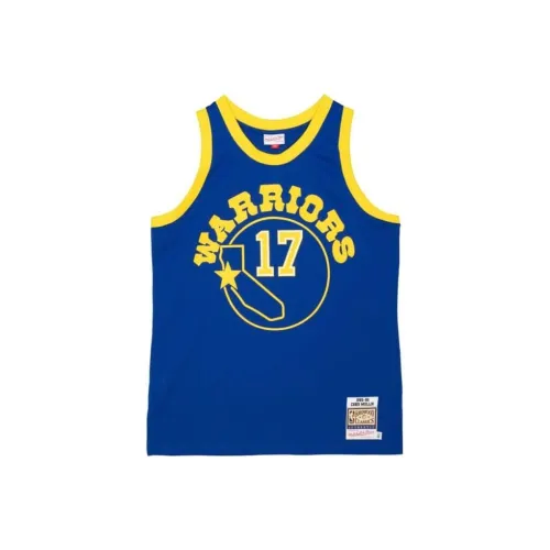 Mitchell Ness Синий Мужская баскетбольная футболка