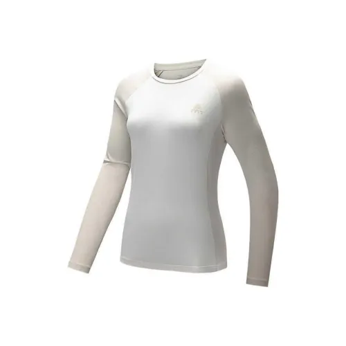 ANTA Outdoor Collection Реглан-рукав Т-рубашка Женская Цифровая Туманно-серый Дюна-серый