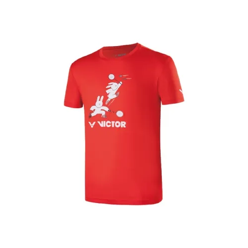 VICTOR 30029D Красный Унисекс Бадминтонные Джерси