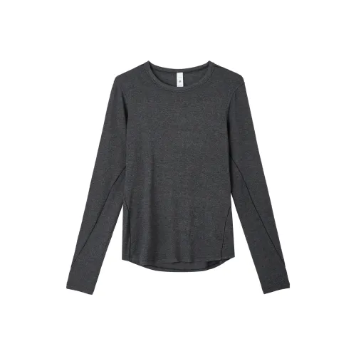 lululemon Стандартная футболка женская черная и серая