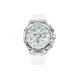 Прозрачный чехол, белый, резиновый ремень