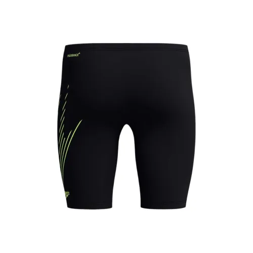 Speedo Плавательные шорты Мужские Черные Желтые