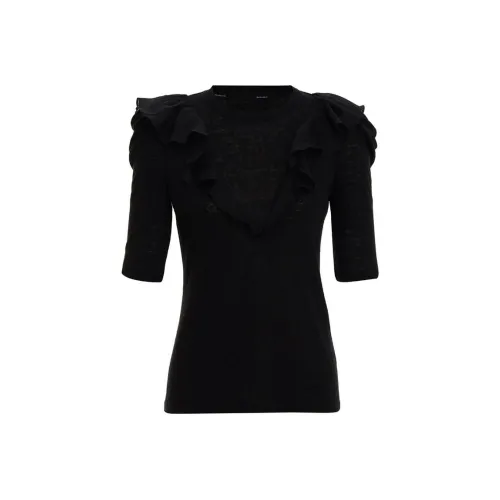 Zimmermann FW23 T-Shirt Женская Черная