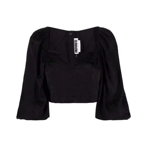 Rotate Черный Женские Короткие Топы