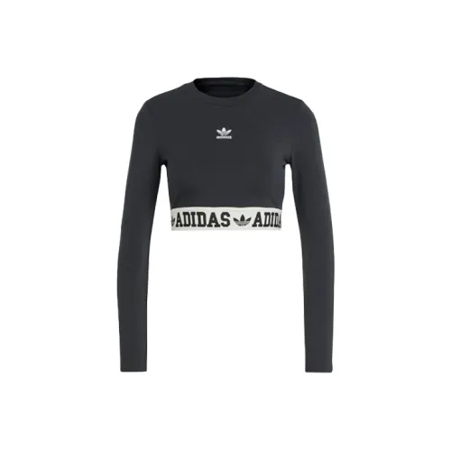 Adidas Originals Комплект с короткими рукавами T-рубашка Женская Черный