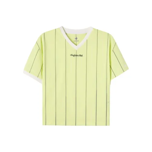 Le Coq Sportif T-Shirt Женская Светлая Светлая Свеча Желтая