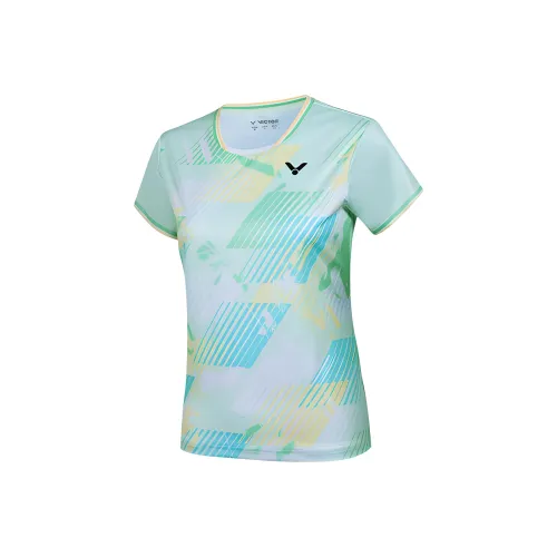 Victor T Рубашка Женская Аква Стекло Зеленый