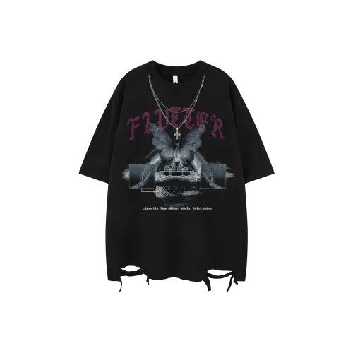 BEAR UNION Рукав с оборванным плечом T-рубашка Унисекс