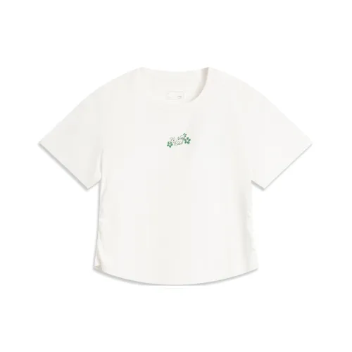 LINING Sports Life Collection T-Shirt Женская Айвори