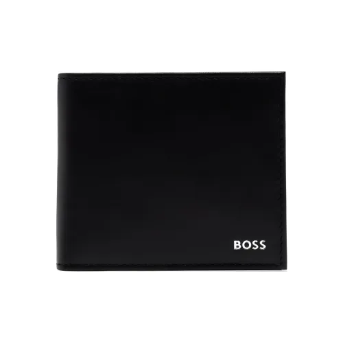 BOSS Sheepskin Wallet Men's Black