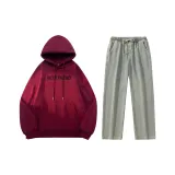 Set (Burgundy Top + Lace-Up Jeans)  
Комплект (Бургунди Топ + Джинсы с шнуровкой)