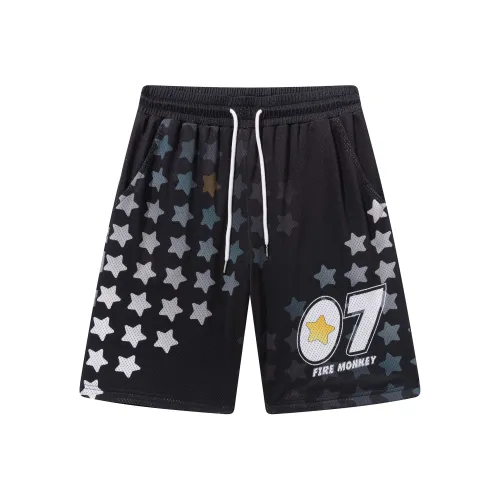 FireMonkey Черные Унисекс Баскетбольные Шорты