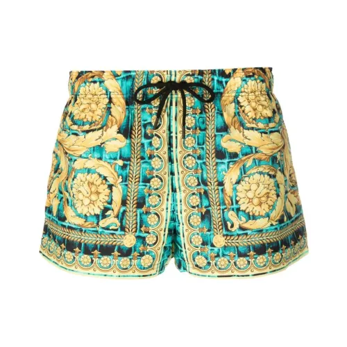 VERSACE Повседневные шорты Мужские Зеленые