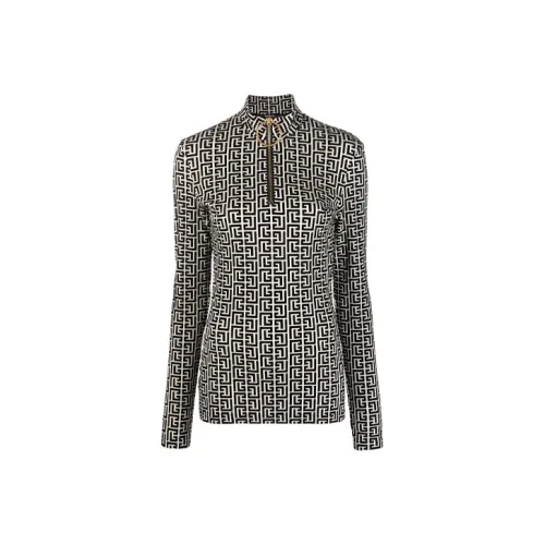 BALMAIN FW21 T-рубашка Женская Черная