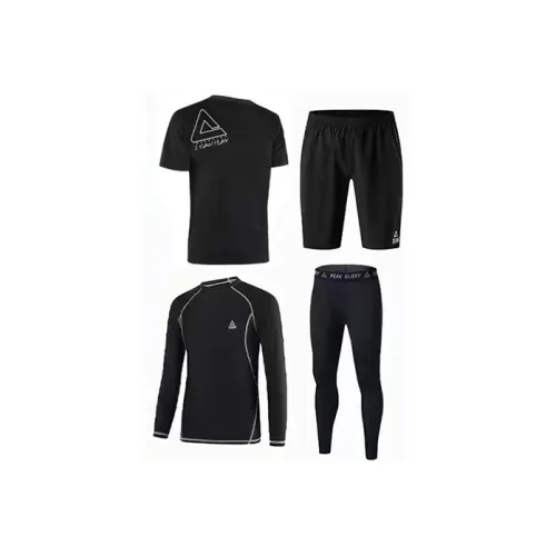 PEAK Бег Одежда Наборы Унисекс Черный