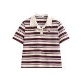 Абрикосово-красный, полосы.