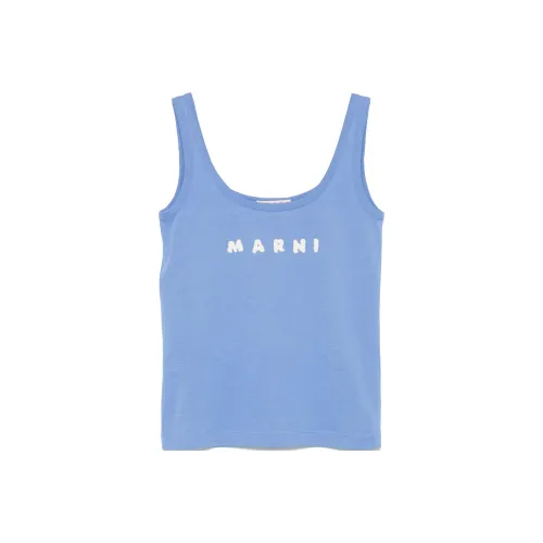 MARNI SS25 Майка Женская Васильковый Синий