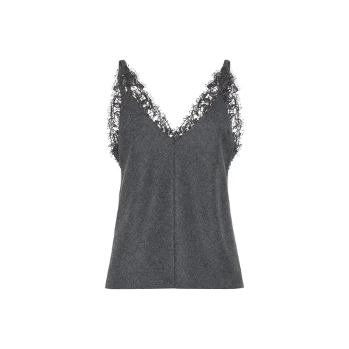 BRUNELLO CUCINELLI SS24 Майка Женская Темно-Серый