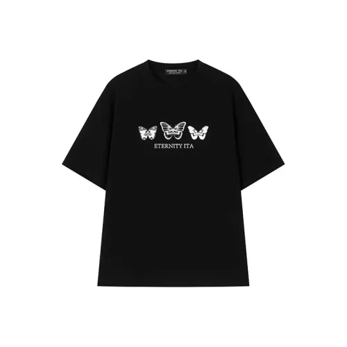 ETERNITY ITA Прямой крой T-рубашка Унисекс Черный