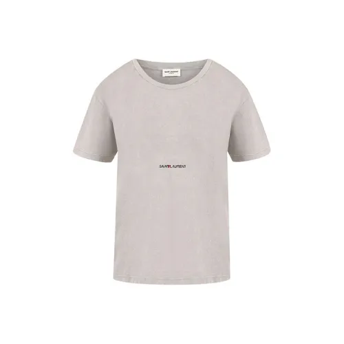 SAINT LAURENT T-рубашка Женская Серого цвета