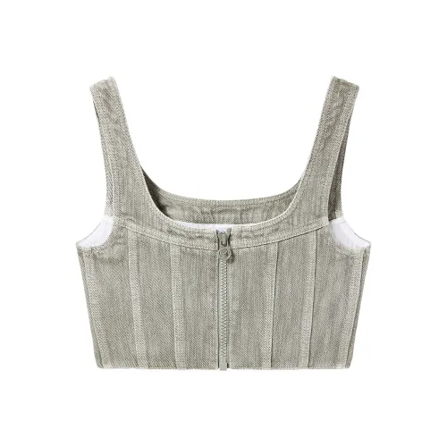 Miss Sixty Майка Женская Серая Зеленая