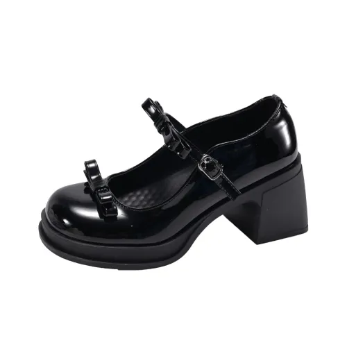 South is in the south Грубый каблук Туфли Мэри Джейн Женские