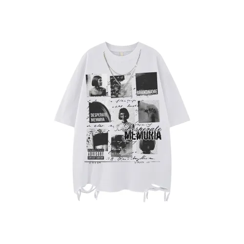 YEARNED Т-рубашка с оборванным рукавом унисекс