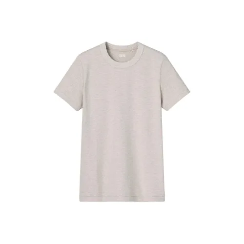 UNIQLO Стандартная T-рубашка Женская Бежевая