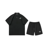 Черная рубашка с короткими рукавами+черные шорты