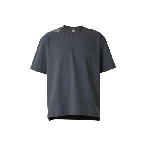 New Balance Black Out Collection Premier Edition Ткани вязаные SHORT SLEEVE TOP T Рубашка Мужской Серый