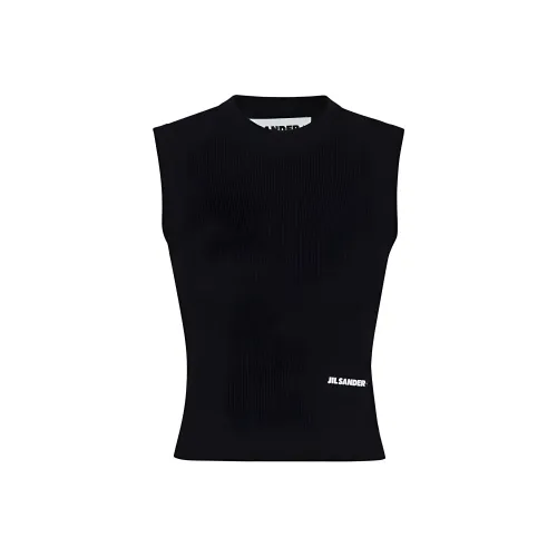 JIL SANDER SS25 Майка Женская Черная
