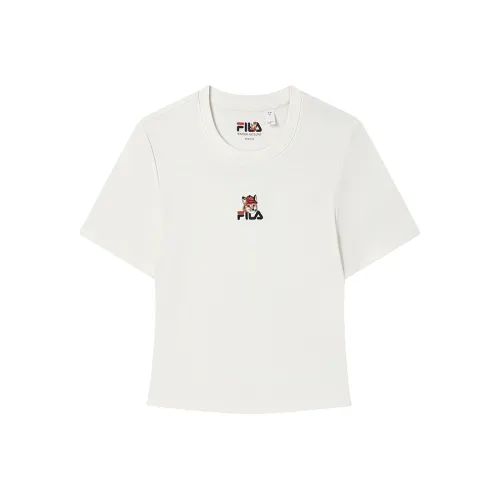 FILA Лайфстайл Облачный белый Женские Футболки