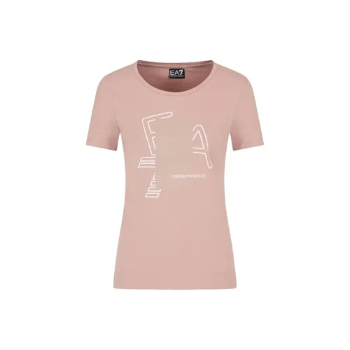 EMPORIO ARMANI EA7 Розовые Женские Футболки