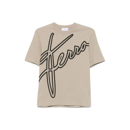 FERRAGAMO SS25 Стандартная Рубашка Женская Песочно-Бежевая