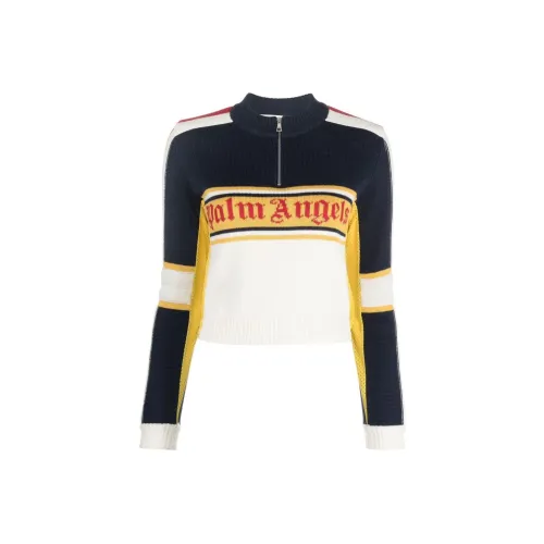 PALM ANGELS FW22 Свитер Женский Темно-синий
