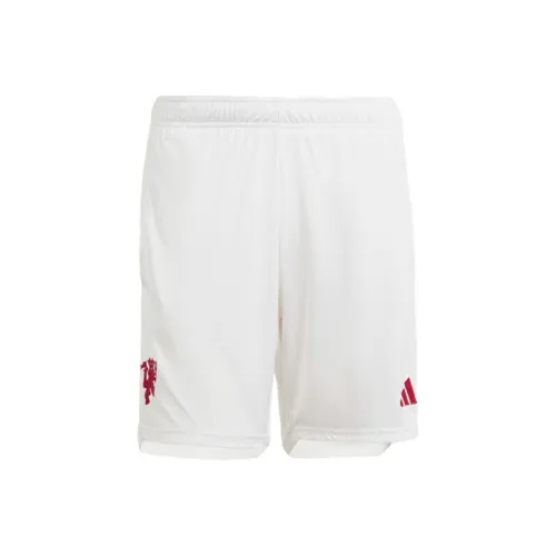 Adidas Manchester United White Men's Football Shorts