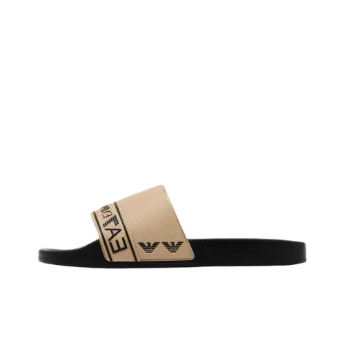 EMPORIO ARMANI EA7 Шлепанцы Унисекс Черный Золото