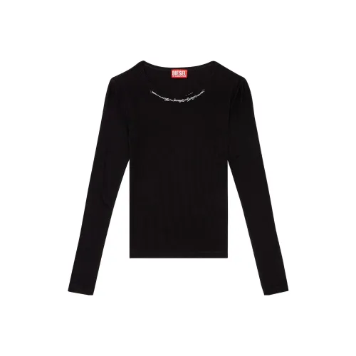 DIESEL Черные Женские Футболки