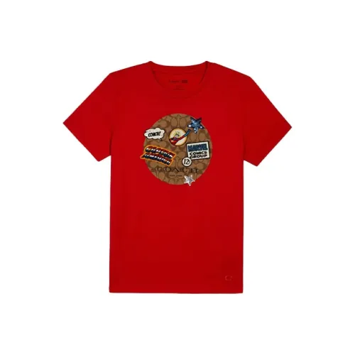 COACH Женские красные футболки