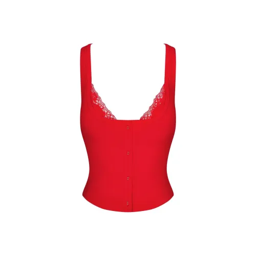 SKIMS Valentine's Day Collection SS25 Майка Женская Вишня Вишневый Красный