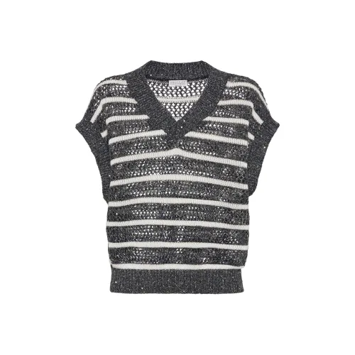 BRUNELLO CUCINELLI FW24 Майка Женская Угольно-Серый